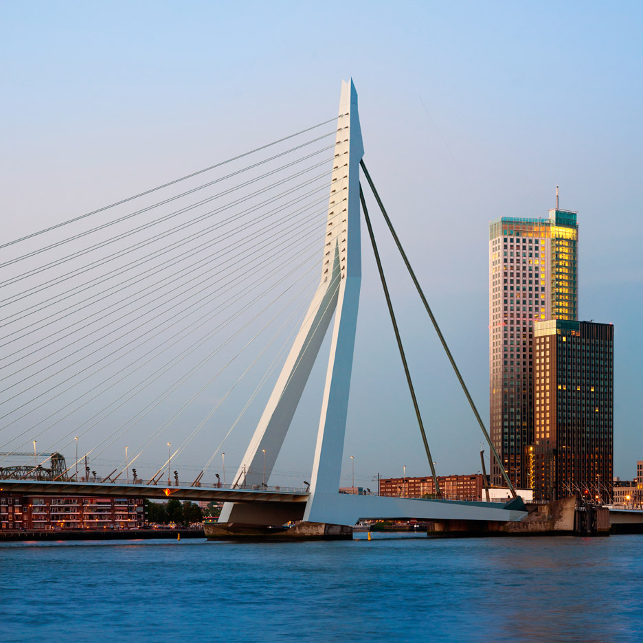 Erasmus Bridge by Ben van Berkel