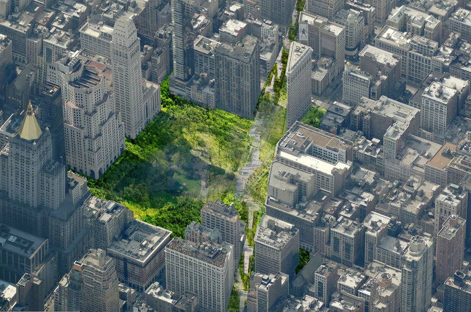 Green Line park in Manhattan