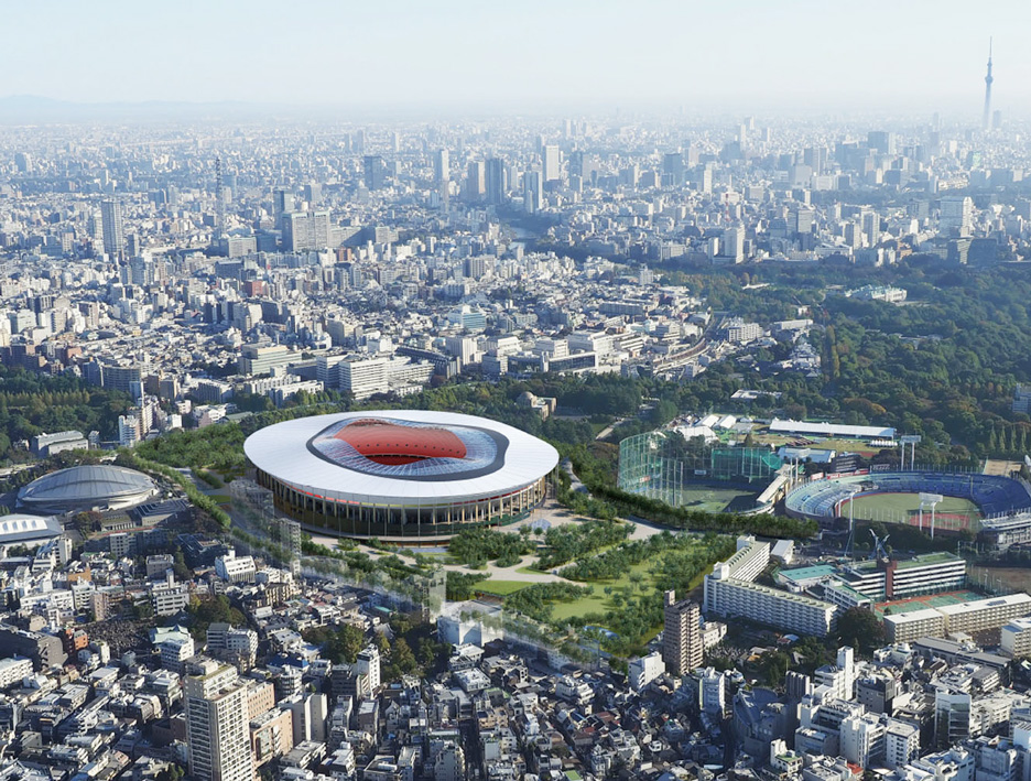 Japan National Stadium scheme B is designed by Toyo Ito