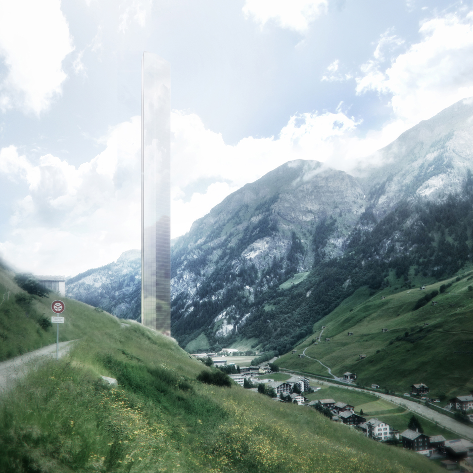 Morphosis unveils plans for "Minimalist" skyscraper next to Zumthor's Therme Vals