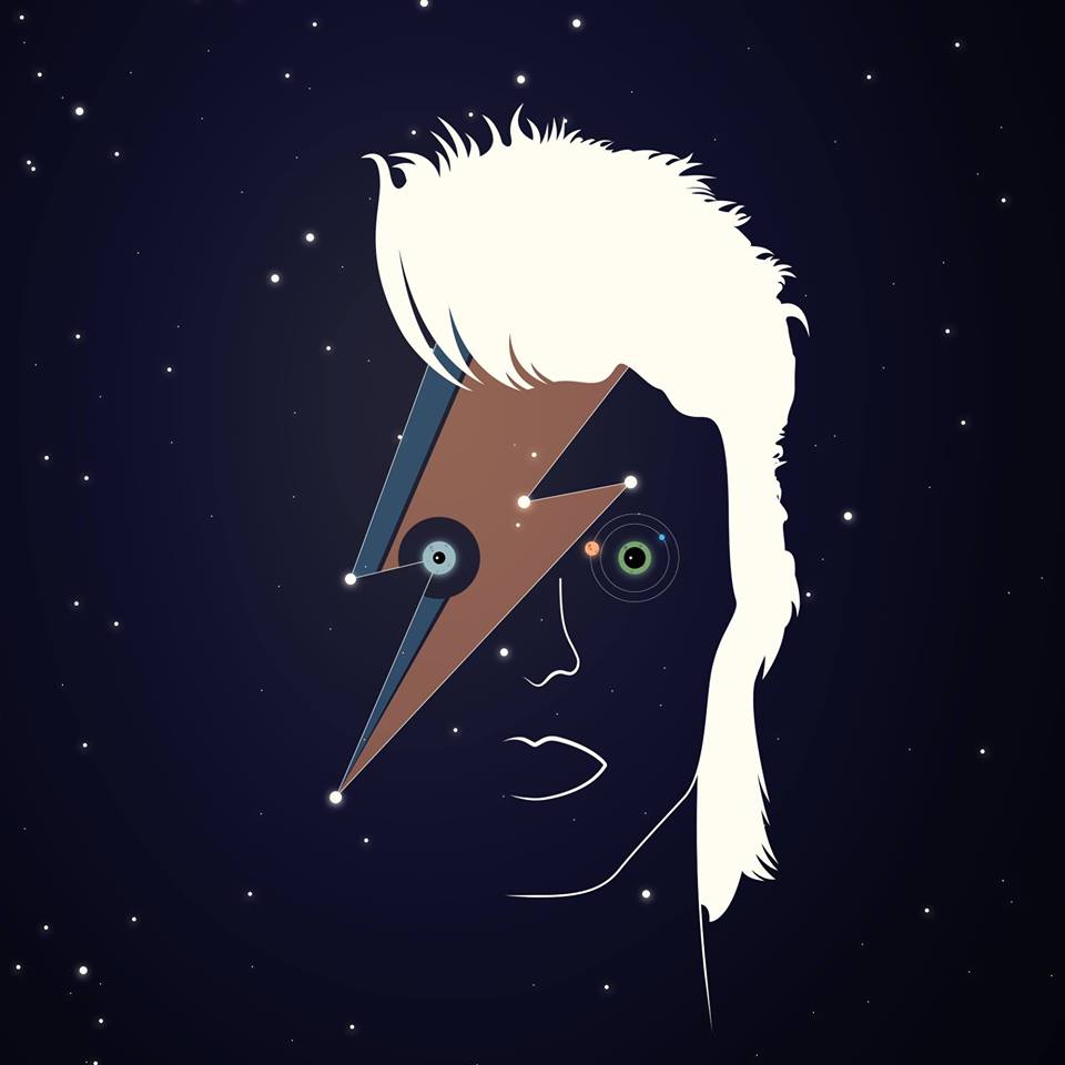 David Bowie illustration by Max Saliba