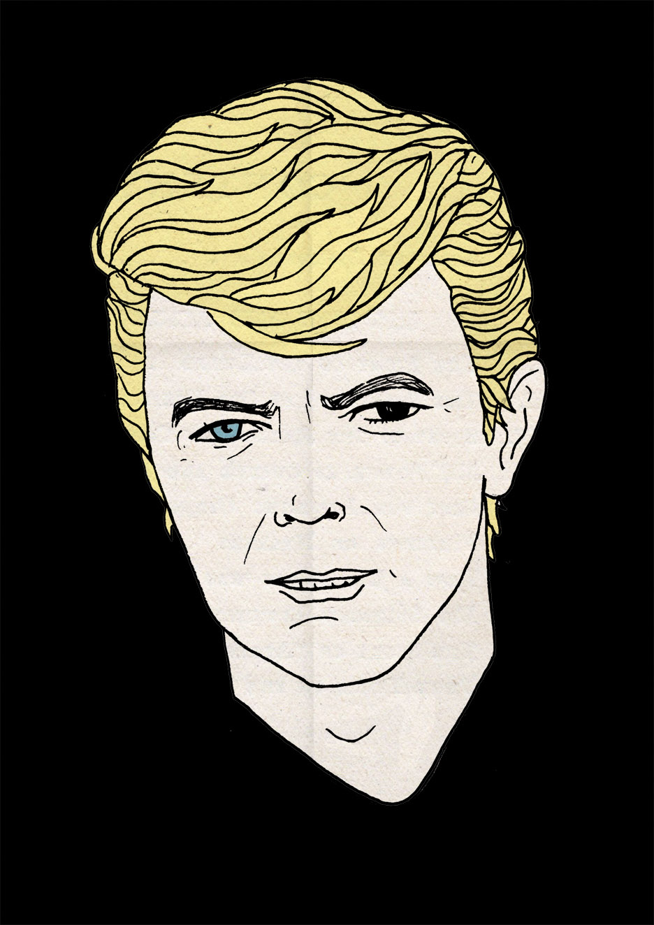 David Bowie illustration by Rich Fairhead