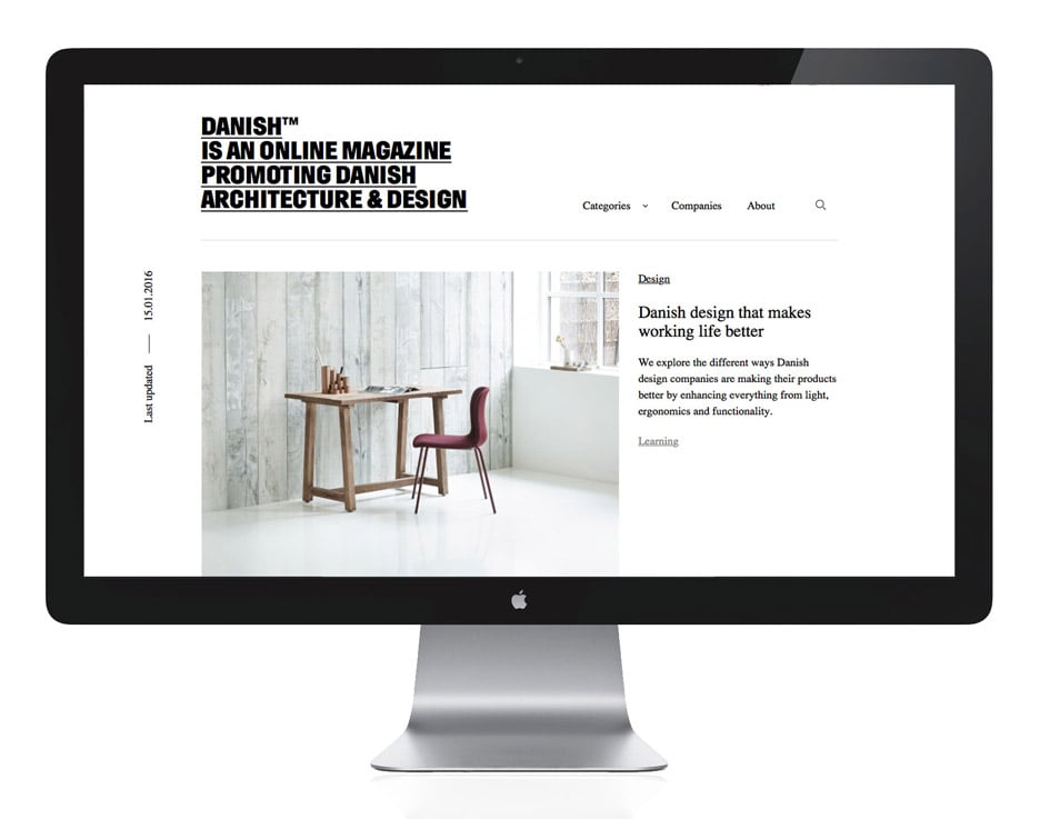 Danish tm is an online magazine for Danish architecture and design