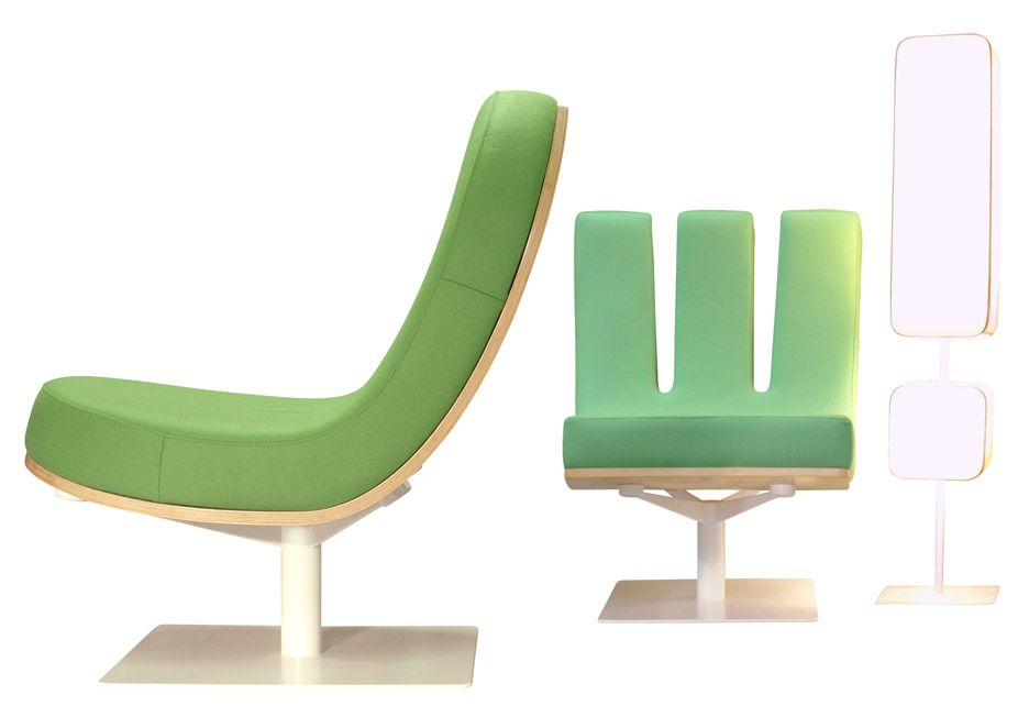 Typographia seating range by Jean Paul Gaultier for Tabisso