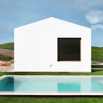 Minimal white buildings form Menorca house by architect Marina Senabre