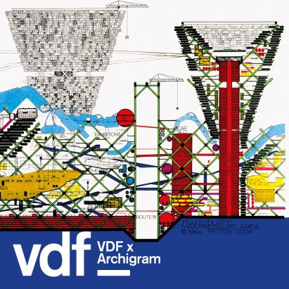 Archigram's Plug-In City shows that "pre-fabrication doesn't have to be boring" says Peter Cook