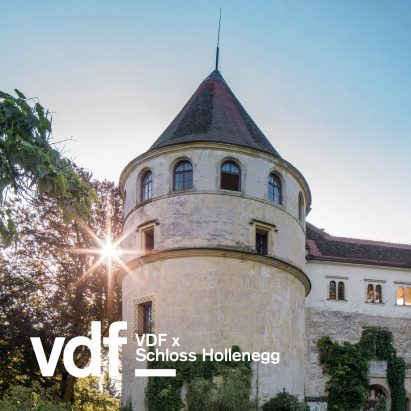 Live tour of design exhibition at historic Austrian castle with curator Alice Stori Liechtenstein as part of VDF