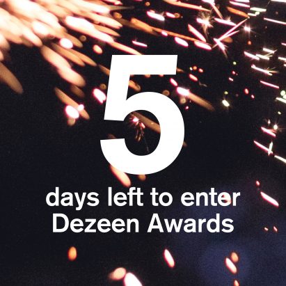There are only five days left to enter Dezeen Awards 2020