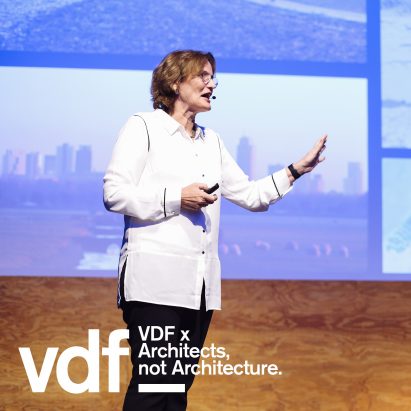 "We already had an office before we finished school" says Francine Houben in VDF lecture