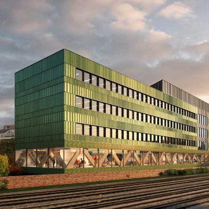 Feilden Clegg Bradley Studios designs net-zero-carbon timber office in London