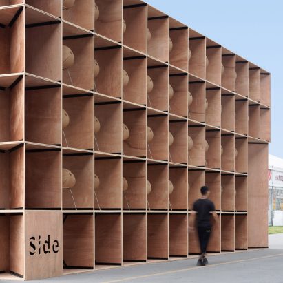 Trade show pavilion transformed into furniture for rural Chinese community