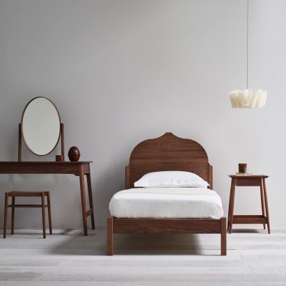 Pinch pairs classic materials with minimal shapes for latest bedroom furniture collection