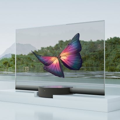 A see-through television features in today's Dezeen Weekly newsletter