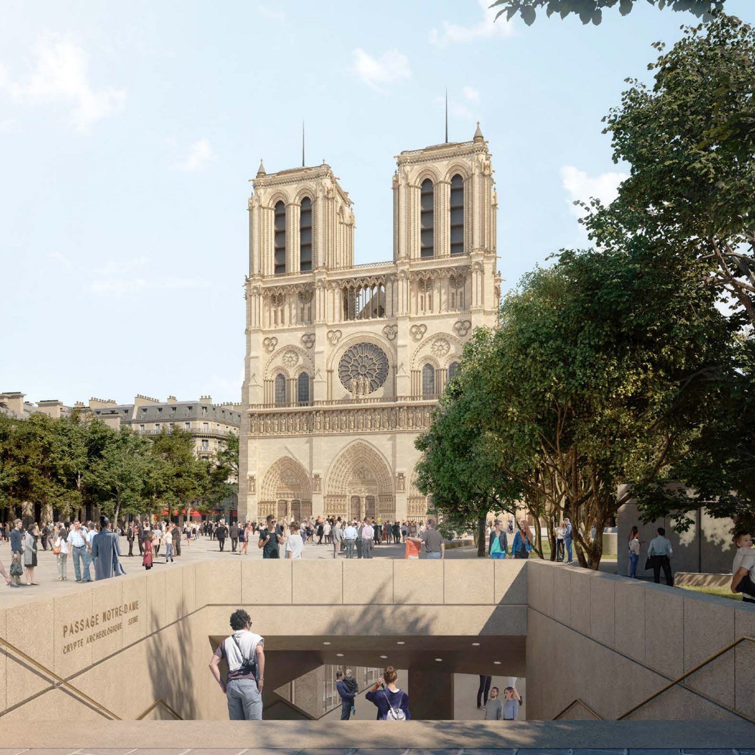 Miysis Studio Envisions Notre Dame With A Rebuilt Spire And Glass Roof