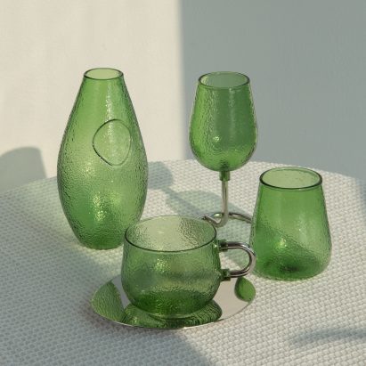 Slowly Rising glassware collection by Tongqi Lu for Tickle Quo