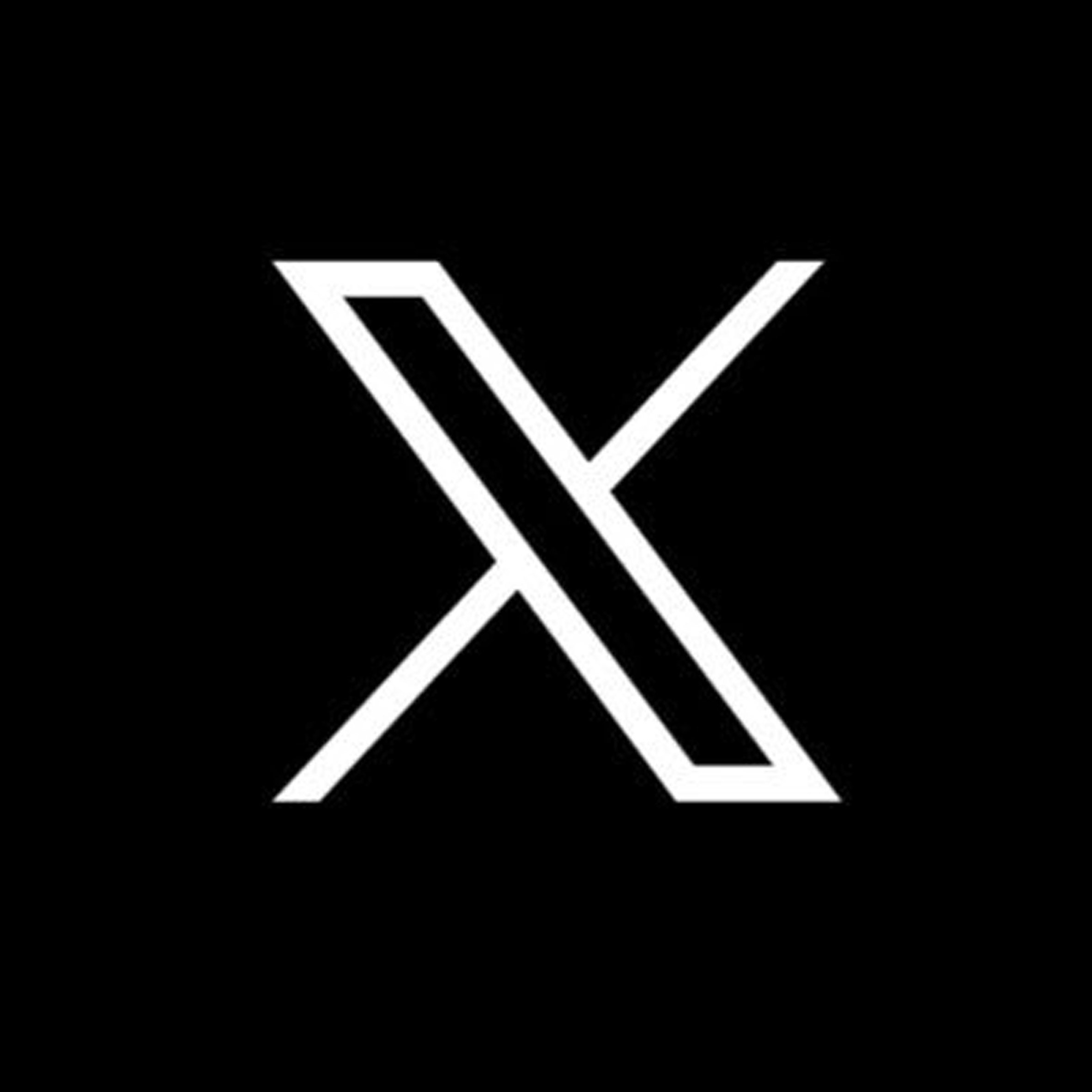 Ikon med logotyp för X