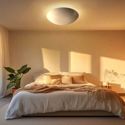 Ceramic flush&mount ceiling lights by Naaya Studio