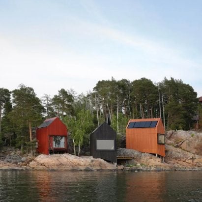 Littow Architectes creates collection of off-grid cabins on Helsinki archipelago