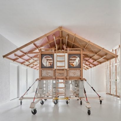 Takk creates mobile child's bedroom made of construction waste