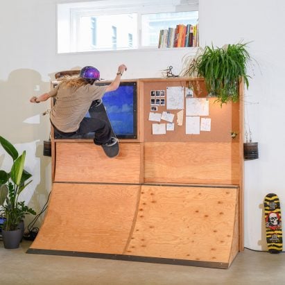 Zenga Bros creates convertible office furniture for skateboarding breaks