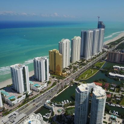 Over 30 skyscrapers sinking into ground on Miami barrier islands