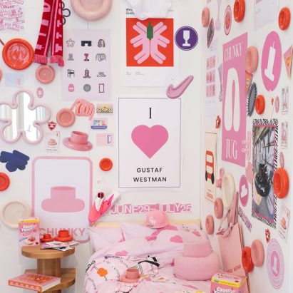 Gustaf Westman creates colourful room settings for Selfridges pop-up store