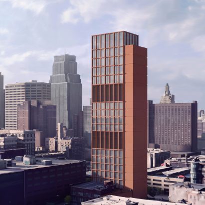 SOM designs "vertical data center" for Downtown Kansas City