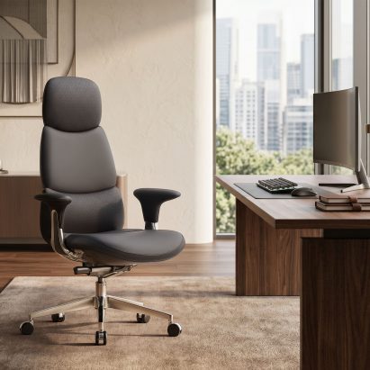 Nyla leather chair by Omidi