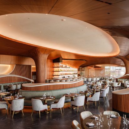 Rockwell Group eschews 90-degree angles for Skywalker Grill at Lucas Museum