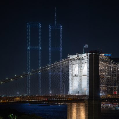 2,977 drones used to recreate Twin Towers for 9/11 anniversary