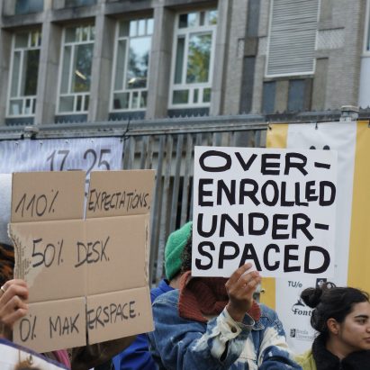 Design Academy Eindhoven students protest overcrowded facilities