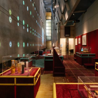 Space Popular creates carpet-covered gallery for Nieuwe Instituut