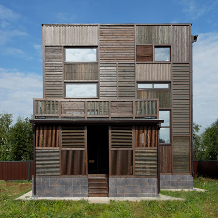 Wood Patchwork House by Peter Kostelov