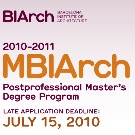 New masters degree program at BIArch