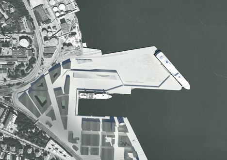 Ferry Terminal Stockholm by CF Moller