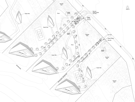 Concept villas for golf and spa resort by Zaha Hadid Architects Rock
