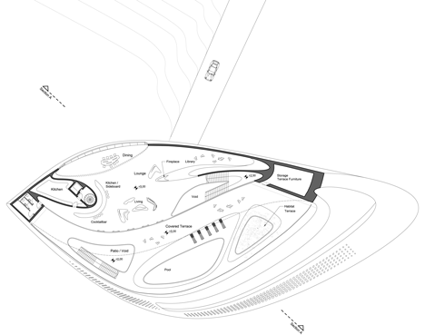 Concept villas for golf and spa resort by Zaha Hadid Architects Shell