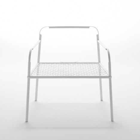 Bamboo-steel chair by Nendo for Yii