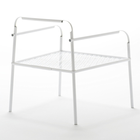 Bamboo-steel chair by Nendo for Yii