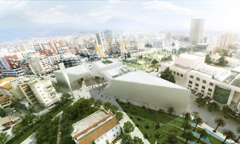 Cultural centre in Tirana by BIG