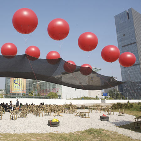 Neville Mars and Marco Casagrande  at Shenzhen architecture biennale