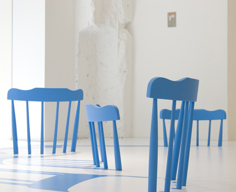 3D Chairs by Yoichi Yamamoto for Issey Miyake
