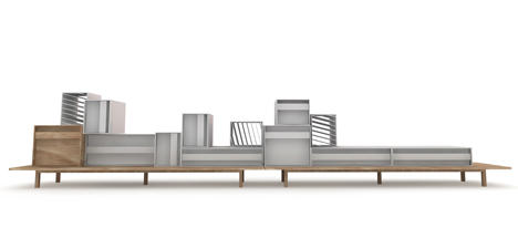 Container Sideboard by Alain Gilles for Casamania