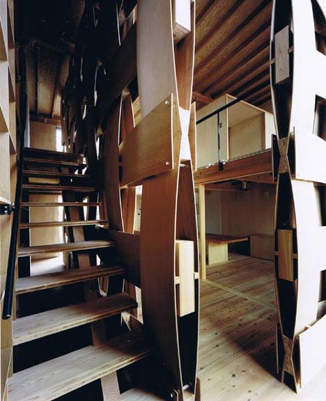 Wooden Block House by Tadashi Yoshimura Architects