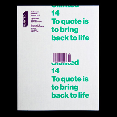 Competition: five copies of Slanted Magazine #14 to be won