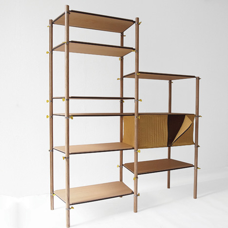 Hose Clip Shelving by Max Frommeld