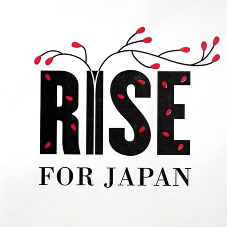 Rise for Japan by Milton Glaser