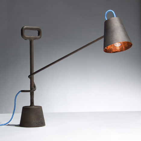 Copper Lamp 10kg by Tobias Sieber and Samuel Treindl