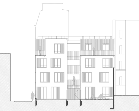 Passage de la Brie Housing by Explorations Architecture
