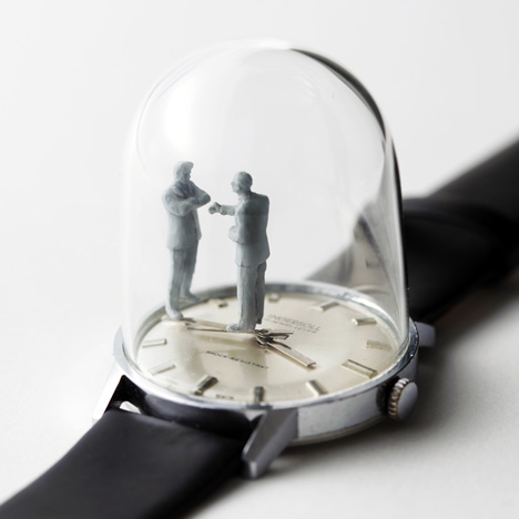 Watch sculptures - Moments in Time by Dominic Wilcox